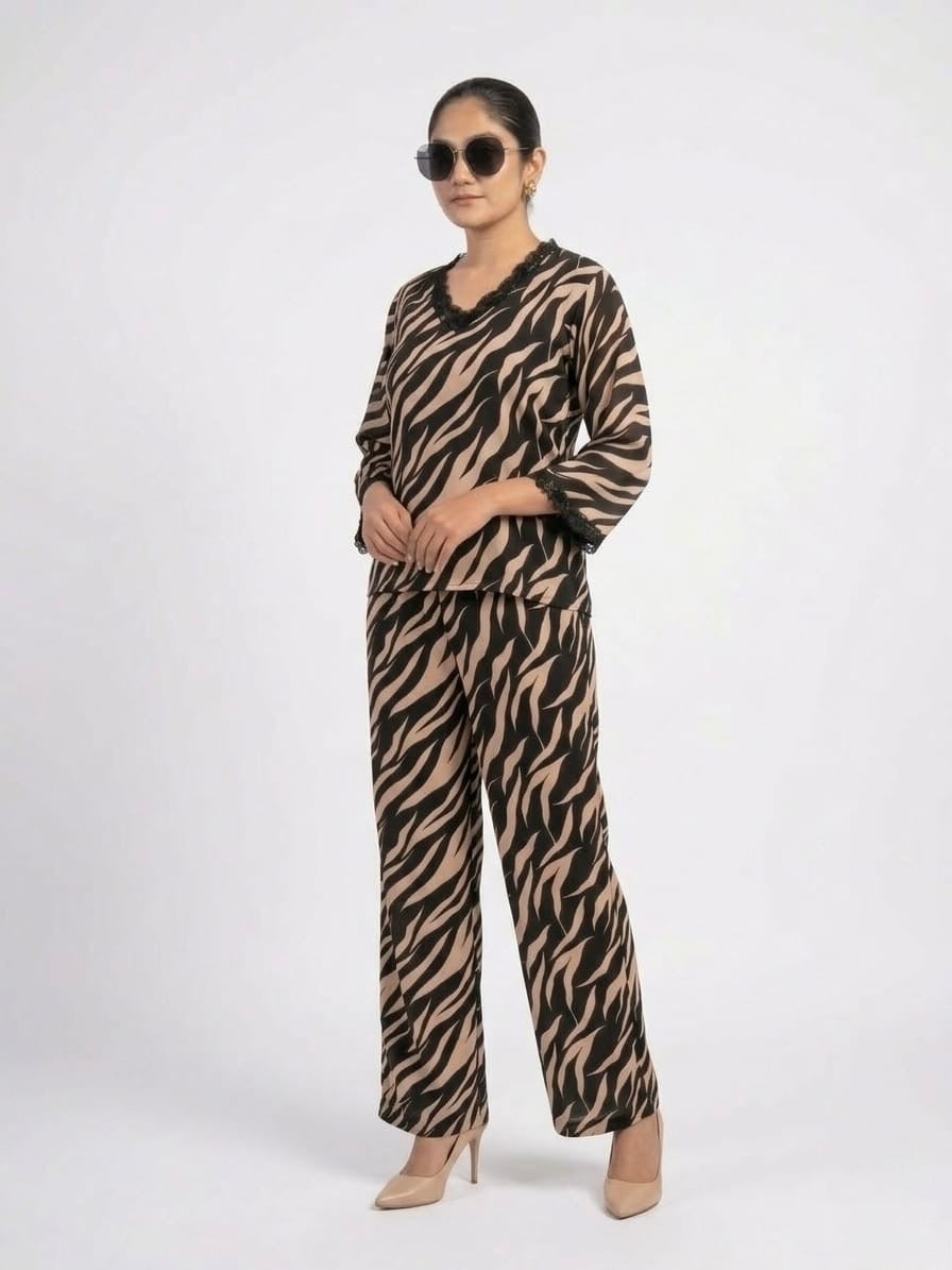 Tiger Print Coord Set