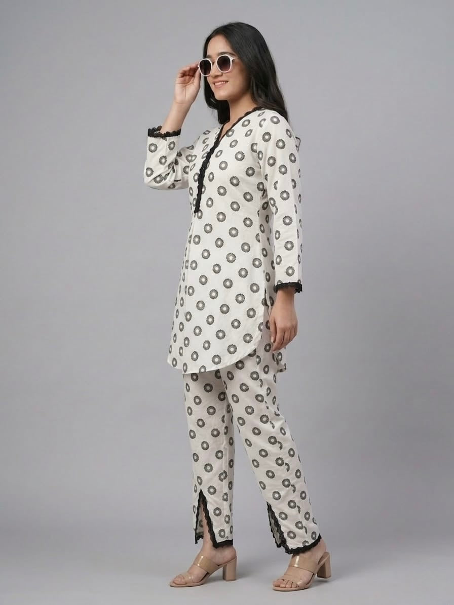 Boho Crepe Coord Set