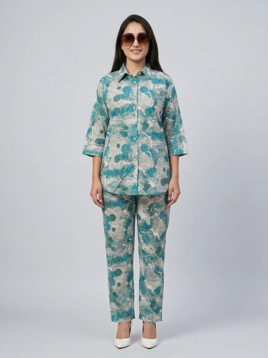 Collar Top Coord Set