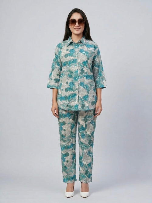 Collar Top Coord Set