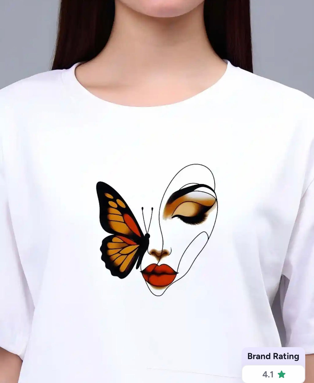Printed White Tshirt