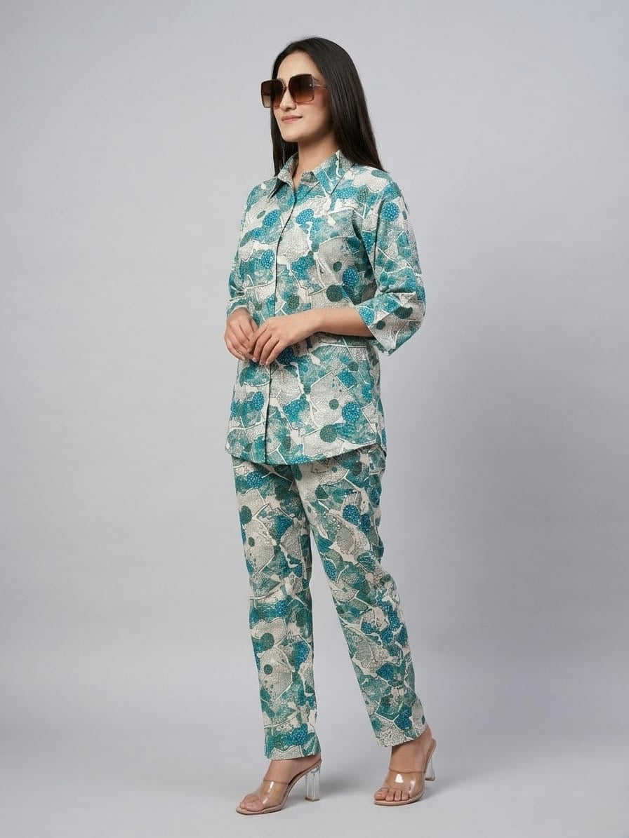 Collar Top Coord Set