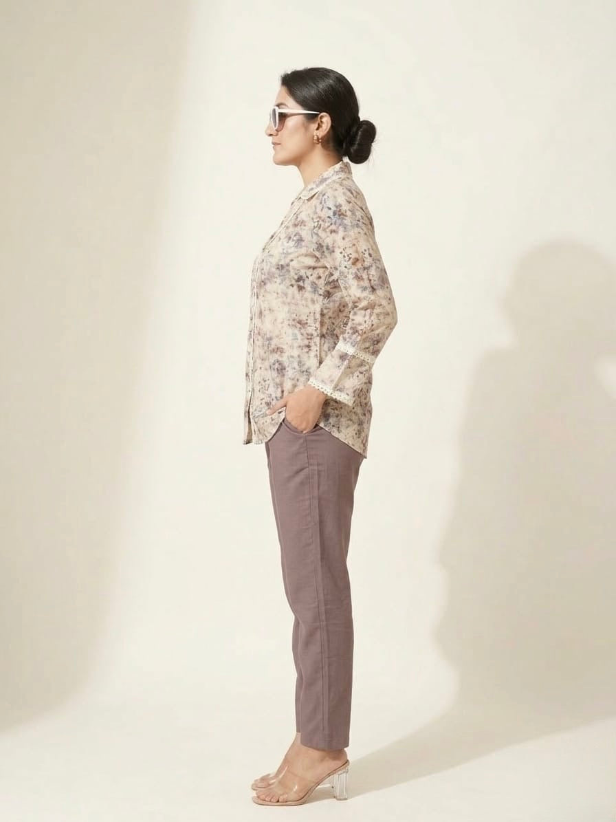 Pure Grey Rayon Coord Set