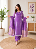Kivoz Coral Embroidered Kurta Set with Dupatta for Women