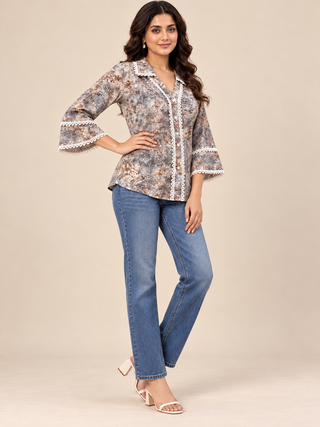 Lace Detailing Shirt