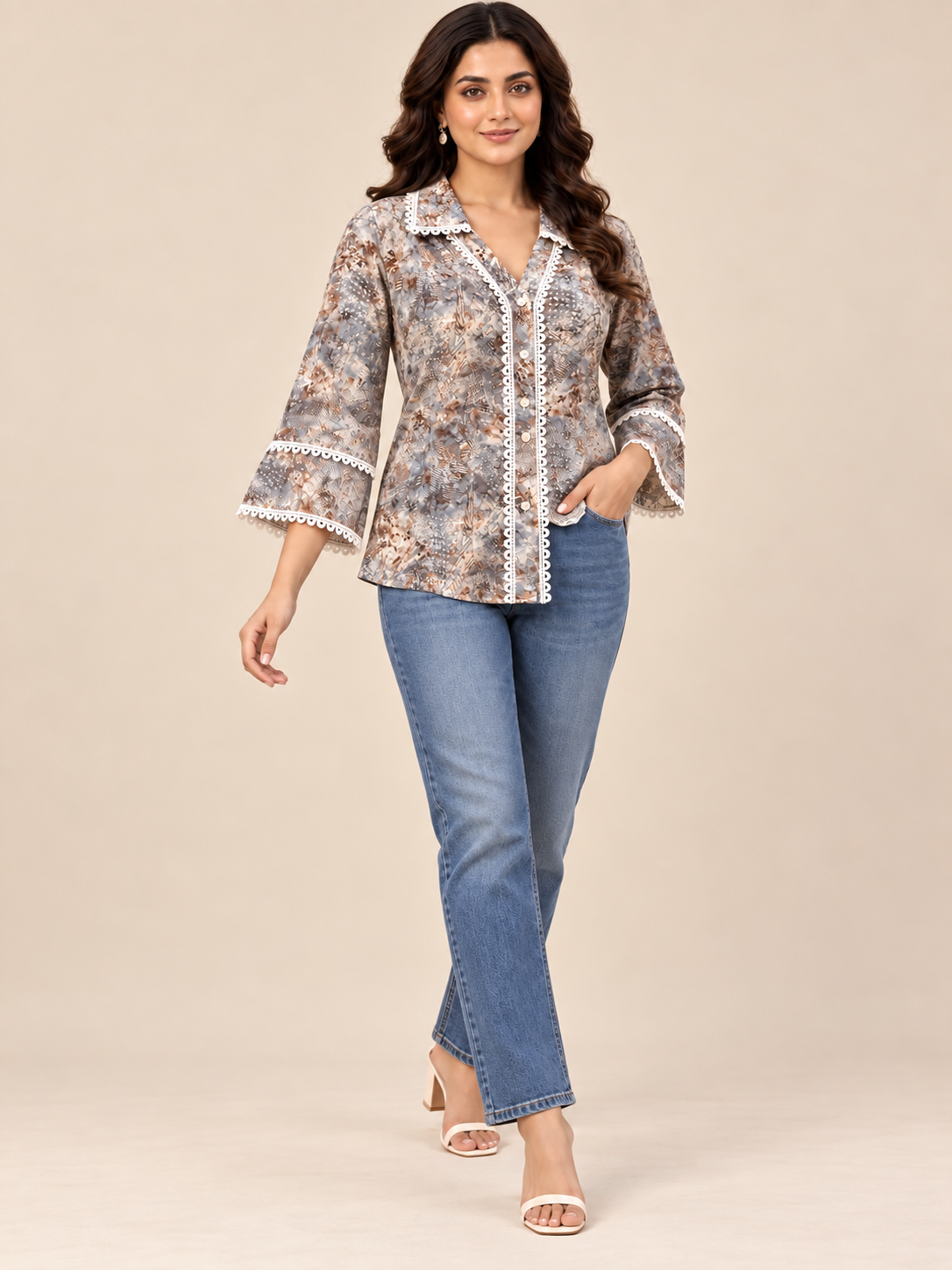 Lace Detailing Shirt