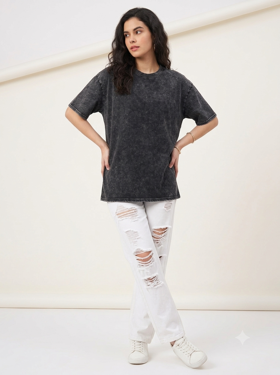Plain Acidwash Tshirt