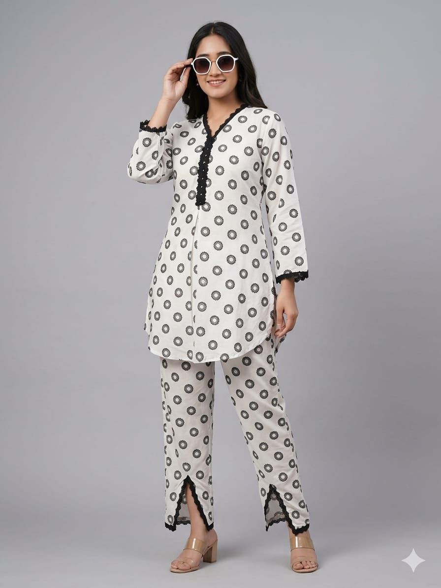 Boho Crepe Coord Set